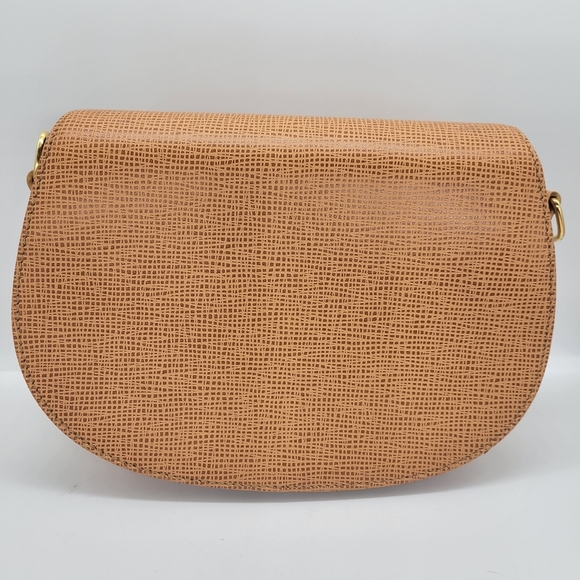 HUNTING WORLD Shoulder Bag Tan Tone Japan Made in Italy "No strap" Excellent - Picture 2 of 14